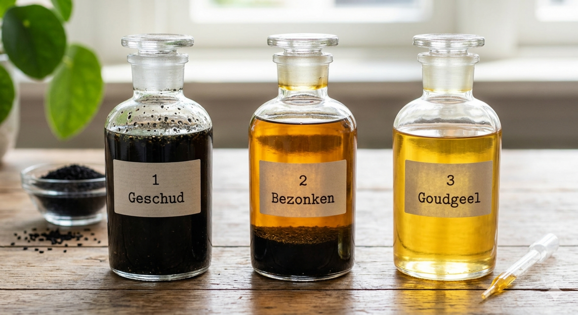Welche Farbe sollte Schwarzkümmelöl haben?