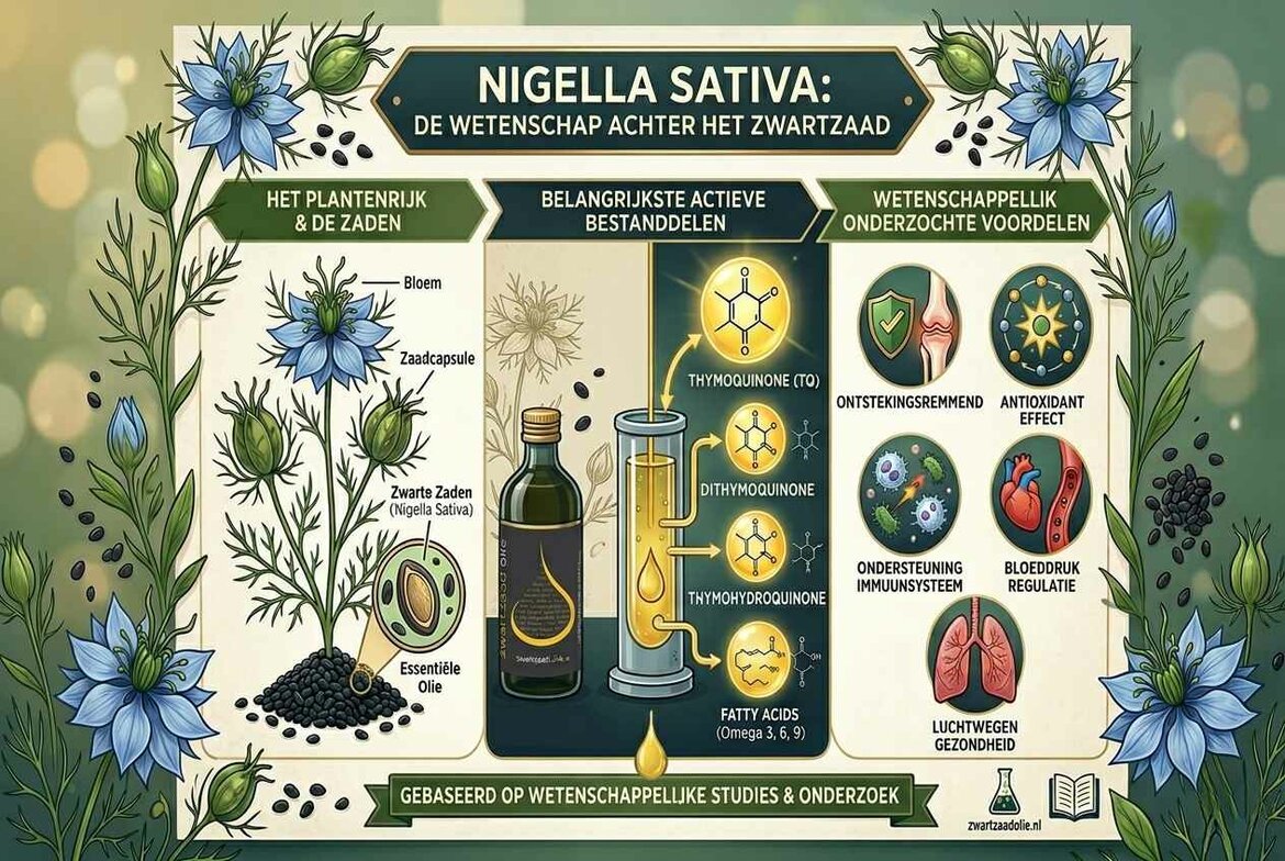 Nigella Sativa : effets, bienfaits, recherches et différence avec le cumin noir